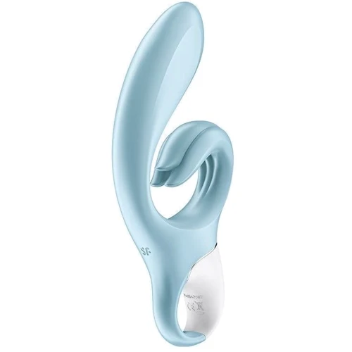 Вибратор-кролик Satisfyer Love Me Blue, гибкий, отросток с тройным кончиком