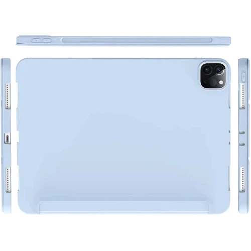 Аксессуар для iPad BeCover Tri Fold Soft TPU Silicone Light Blue for iPad Pro 12.9 (2020-2022) (711737): Цвет голубой