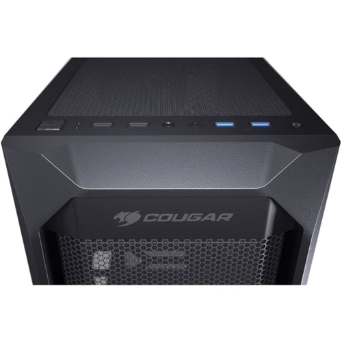 Корпус Cougar MX410 Mesh-G: Материал передней панели пластик и сталь