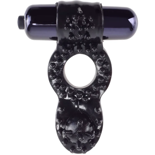 Pipdream Ball Banger Super эрекционное кольцо с вибрацией, черный