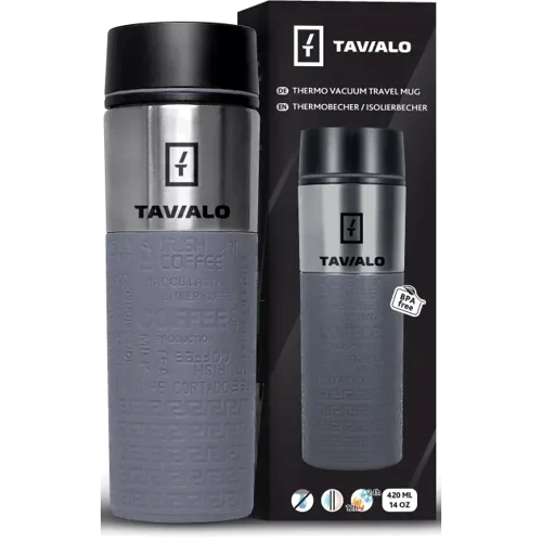 Термокухоль Tavialo termo 420 мл, сірий (190420110): Призначення Для офиса, Для дома, Для дома