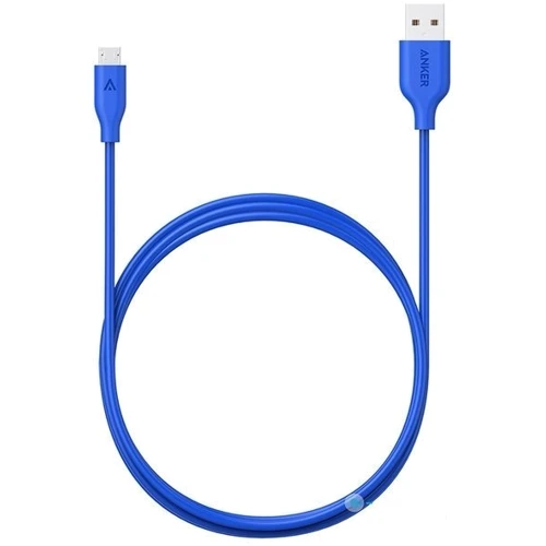 Кабель ANKER USB Cable to microUSB Powerline V3 90cm Blue (A8132H31): Тип USB Cable - microUSB
