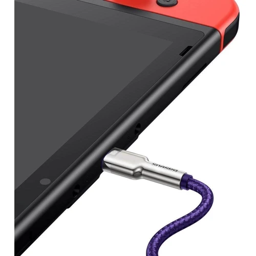 Кабель Baseus Cable USB-C to USB-C Cafule Metal 100W 1m Purple (CATJK-C05) фото 7