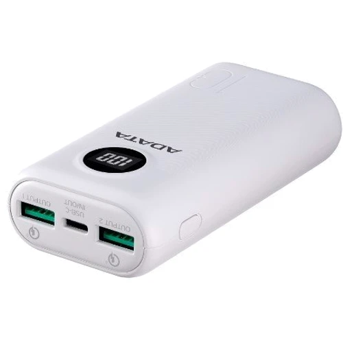 Зовнішній акумулятор Adata Power Bank 10000mAh PD QC 3.0 22.5W White (AP10000QCD-DGT-CWH)