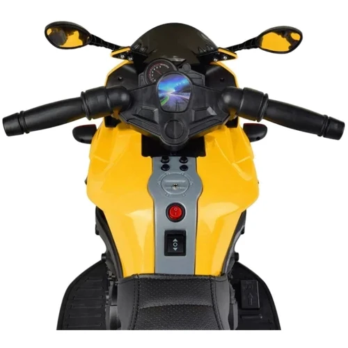 Детский электромотоцикл 2 колесный Bambi Racer желтый (M 4080EL-6): Рекомендуемый возраст от 3 лет до 8 лет