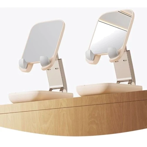Держатель Baseus Desk Holder Seashell Folding Mirror Pink (B10551501411-00) фото 15
