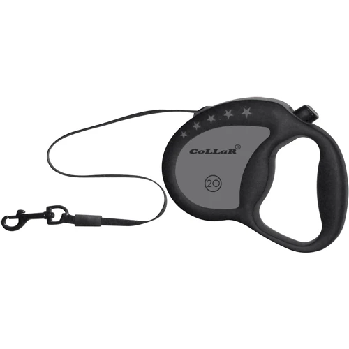 Рулетка с ручкой-комфорт и лентой Collar Control для собак до 50кг, 4м, черный (2081021000000)
