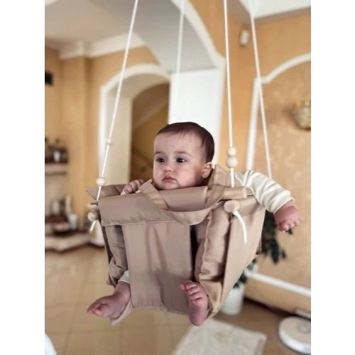 Качели детские Infancy Галетные тканевые подвесные светло-бежевый