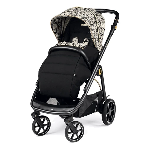 Универсальная коляска 3 в 1 Peg-Perego Veloce с автокреслом Lounge (Grafic Gold) фото 9