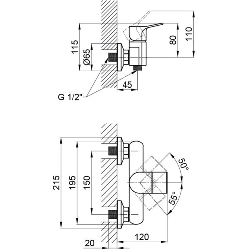 Q-tap Javornik 4014107C: Вид смесителя Однорычажный