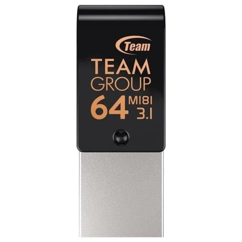 USB-флешка Team 64GB M181 USB 3.1/Type-C Black (TM181364GB01): Вес 4 г