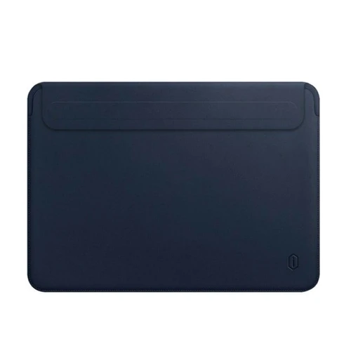 WIWU Skin Pro 2 Leather Sleeve Navy Blue for MacBook Air 15" M3 | M2 (2024 | 2023)