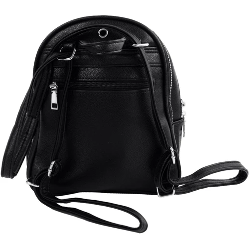 Женский рюкзак Valiria Fashion черный (ODA18805-black): Фактура Матовая, Зернистая
