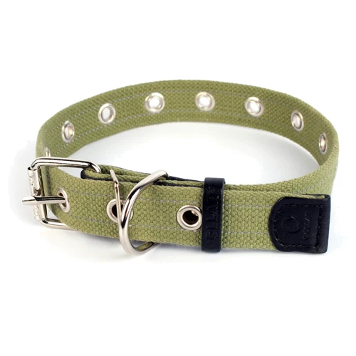 Ошейник Collar х/б тесьма,безразмерный ш 20мм, д 41см: Цвет зеленый