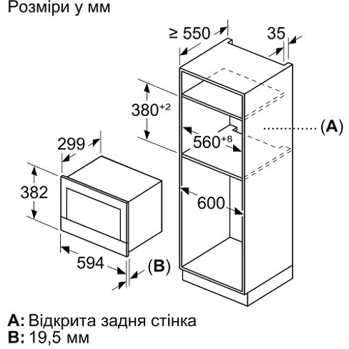 Встраиваемая микроволновая печь Bosch BFL7221B1