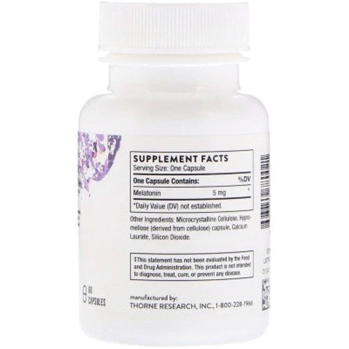 Thorne Research Melaton-5 60 Veg Caps Мелатонін-5: Форма випуску капсули