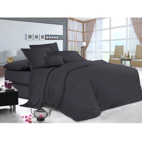 Простирадло на гумці SoundSleep Manner Graphite бязь 90х200х20 см (93949460): Склад 100% хлопок