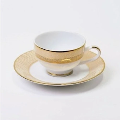 Чашка з блюдцем DPL Jewel Cream 15409
