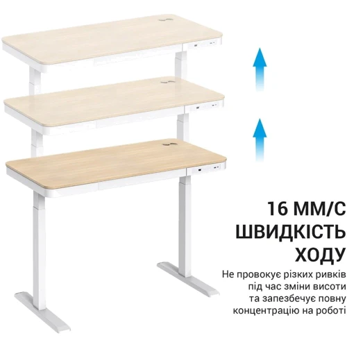Компьютерный стол OfficePro с электрорегулировкой высоты ODE111WW фото 7