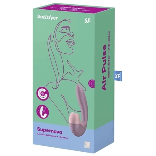 Вакуумний вібратор Satisfyer Supernova Old Rose, 2 положення стовбура