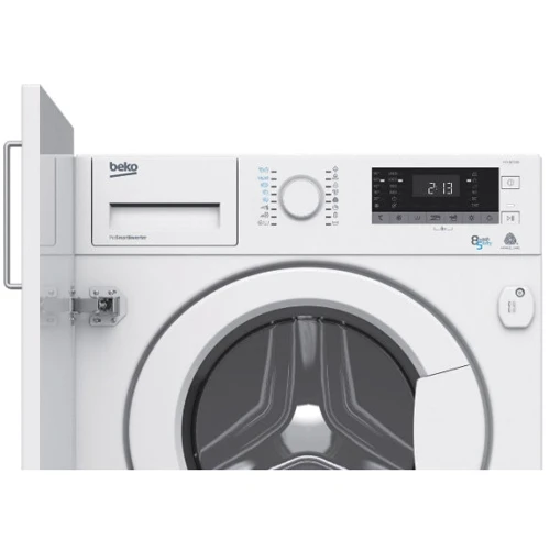 Вбудовувана пральна машина Beko HITV 8733 B0: Завантаження білизни, кг 8 кг (сушіння 5 кг)