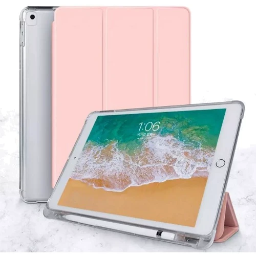 Аксессуар для iPad BeCover Case Book Soft TPU with Pencil mount Pink (707536) for iPad 10.2" (2019-2021): Цвет розовый
