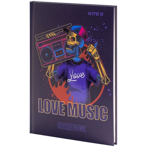 Дневник ученический Kite K21-262-2 Love music твердая обложка: Производитель KITE