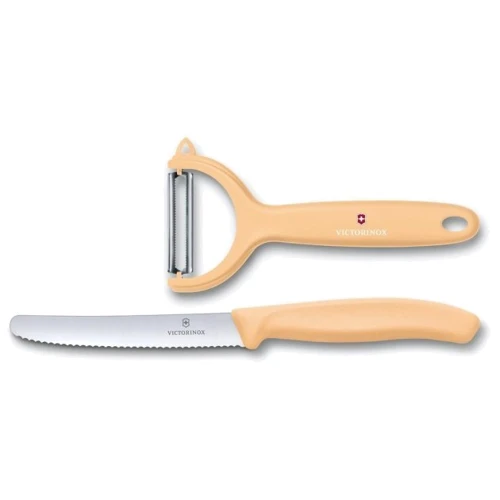 Набір кухонних ножів Victorinox SwissClassic Paring Set 2 пр. (6.7116.23L92): Метериал леза нержавеющая сталь