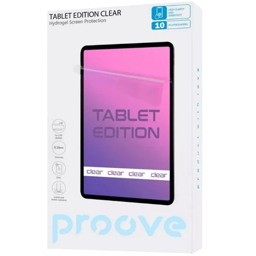 

Proove Hydrogel Screen Protection Tablet Edition Clear Up to 11"