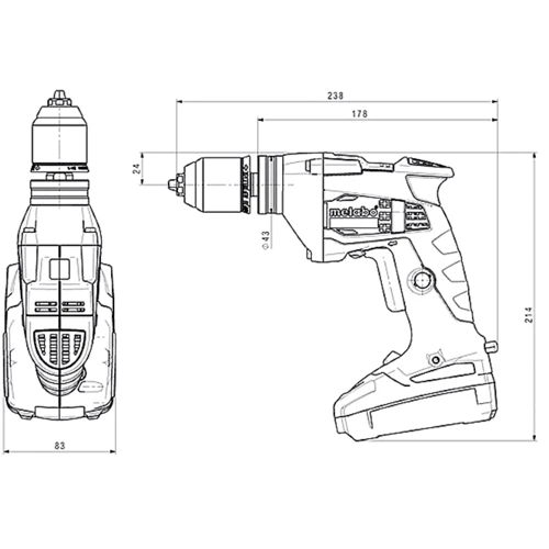 Дрель Metabo BE 18 LTX 6 (600261890): Производитель Metabo