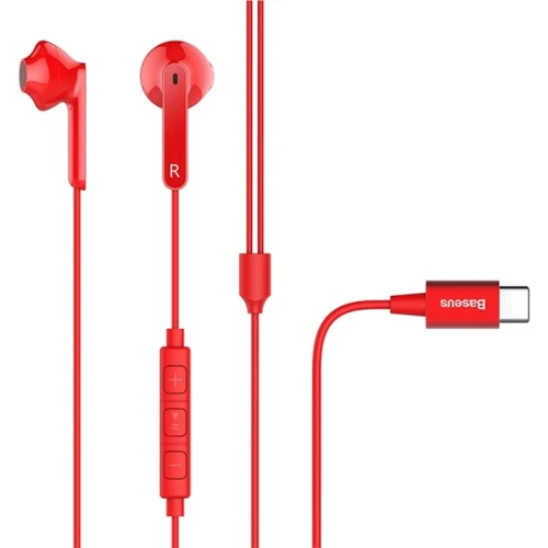 Наушники Baseus Encok Wire Earphone C16 Red (NGC16-09)