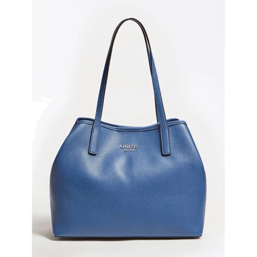 Жіноча сумка тоут Guess Vikky Tote темно-блакитна (HWBF6995230-BLU)