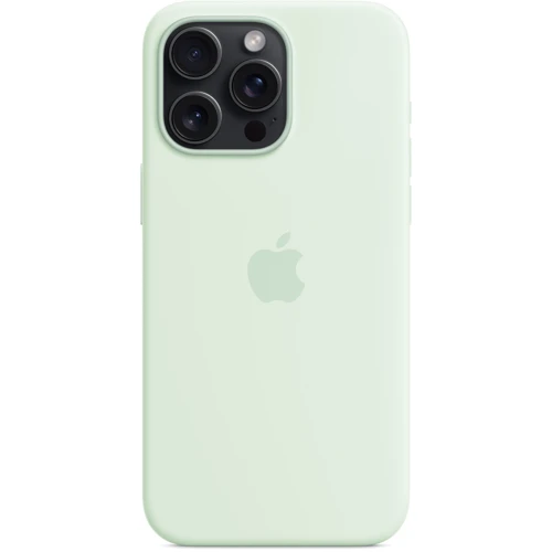 Чехол для iPhone Apple iPhone 15 Pro Max Silicone Case with MagSafe - Soft Mint (MWNQ3ZM/A): Тип чехла накладка на заднюю часть