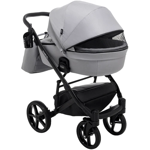 Коляска 2 в 1 Bair Marcel Soft BM-218 серый: Материал колес резина