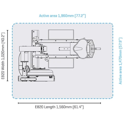 Велотренажер Fluid First Degree E850 UBE (22FE850000)