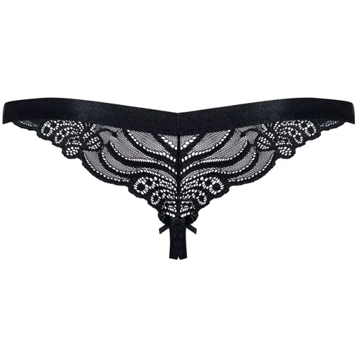 Трусики-стринги Obsessive 828-THC-1 black S/M