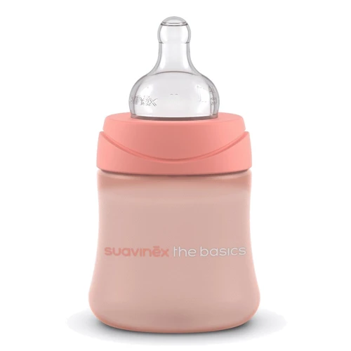 Бутылочка для кормления Suavinex Basics 150 мл 2 шт розовая (307605/2): Количество бутылочек в наборе, шт 2