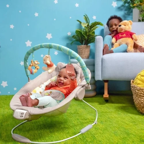 Шезлонг Bright Starts Winnie The Pooh Dots & Hunny Pots (60256) (074451602564): Конструкция опоры без колесиков