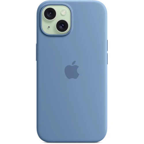 Чехол для iPhone Apple iPhone 15 Silicone Case with MagSafe - Winter Blue (MT0Y3ZM/A): Тип чехла накладка на заднюю часть