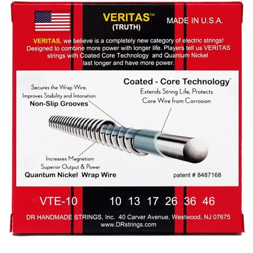Струна для гитар Cтруны для электрогитары DR VTE-10: Тип Комплект струн