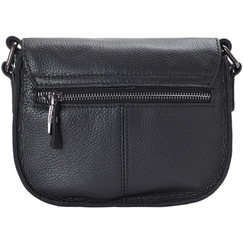 Женская сумка почтальонка Giorgio Ferretti черная (SHIGF2019075-black): Фактура Матовая, Зернистая