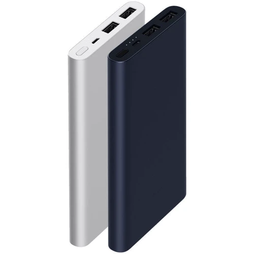 Зовнішній акумулятор Xiaomi Mi Power Bank 2i (2S) 10000mAh Dual USB Quick Charge 2.0 Black (PLM09ZM): Вбудований кабель немає