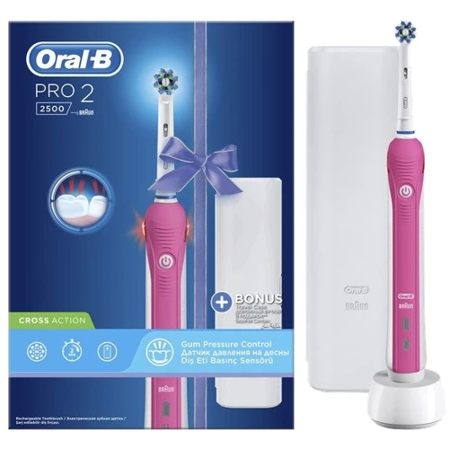 Зубная щетка Braun Oral-B PRO2 2500 D 501.513.2 X Cross Action: Назначение взрослая