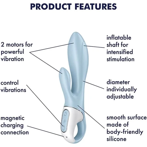 Вибратор-кролик надувной Satisfyer Air Pump Bunny 1