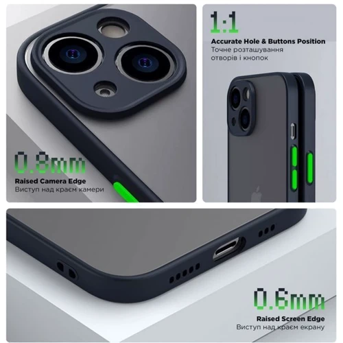 Чехол для телефонов ArmorStandart Frosted Matte Navy Blue for Tecno Spark Go 2023 (BF7) (ARM72395): Тип накладка на заднюю часть