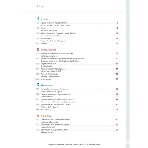 Schritte neu Grammatik A1-B1: Количество страниц 216