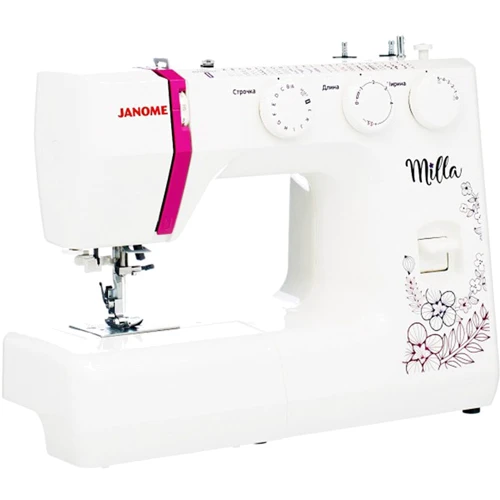 Швейная машина Janome Milla: Максимальная ширина строчки, мм 5