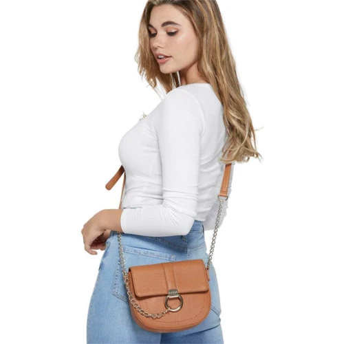 Женская сумка кросс боди GUESS коричневая (843061106393): Пол Женский