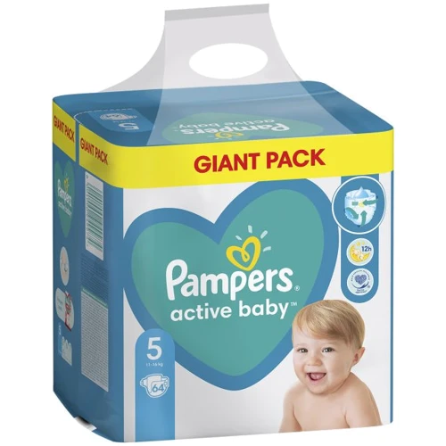 Подгузники Pampers Active Baby Junior Размер 5 (11-16 кг) 64 шт (8001090949974) фото 8