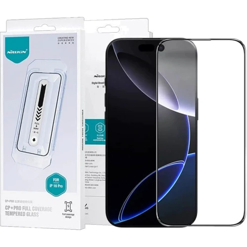 Защитное стекло для iPhone Nillkin Anti-Explosion Glass Screen (CP+ PRO) Black for iPhone 16 Pro Max: Тип защиты экрана на экран